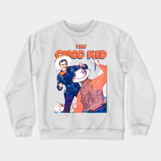 Comic Book The Cisco Kid Western Cowboy Vintage Retro Horse Crewneck Sweatshirt by REVISTANGO